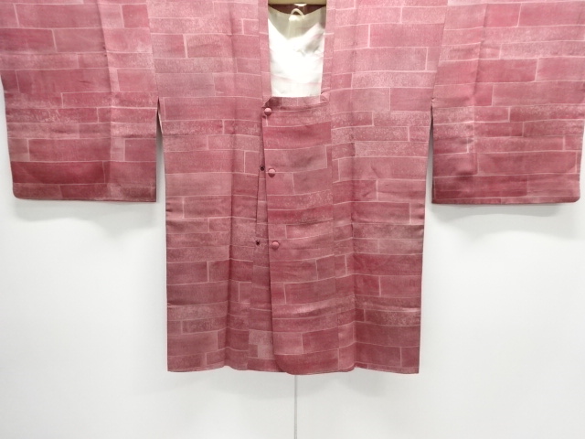 JAPANESE KIMONO / MICHIYUKI COAT / SILK / STRIPE